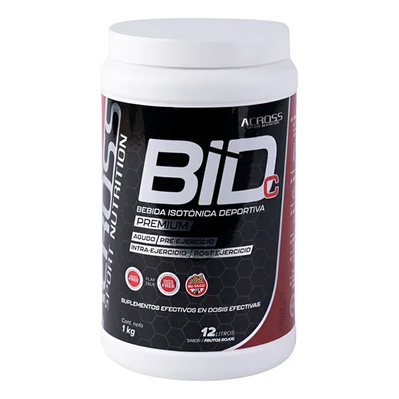 Suplemento Bebida Isotónica Con Cafeína Bidc Across 1kg