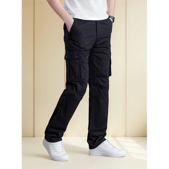 Pantalon Cargo Multibolsillo Para Hombre  