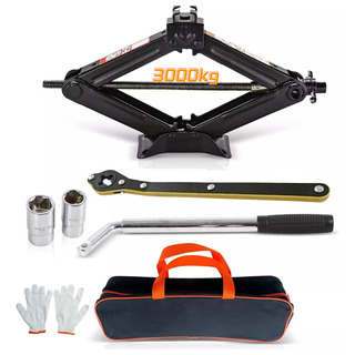 Gato Hidraulico Mecanico Tijera 3ton Para Auto+llave Cruz Gato Hidraulico Mecanico Tijera 3ton Para Auto+llave Cruz