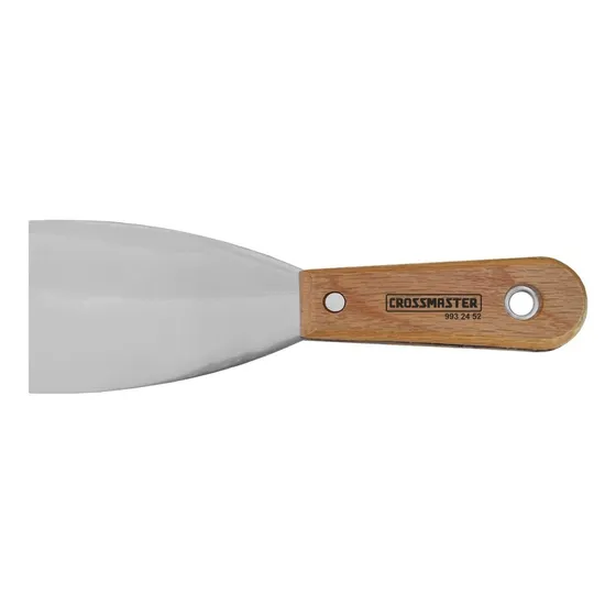 Espátula Acero Al Carbono 25mm Mango Madera Crossmaster