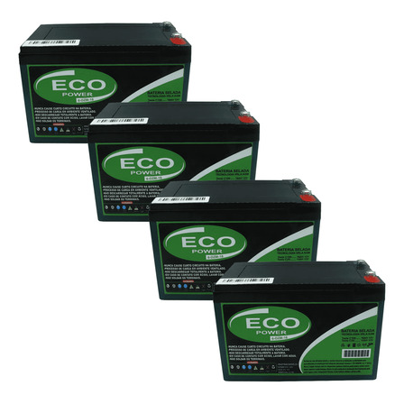 Kit 4 Bateria 12v 16ah Patinete Two Dogs Td-monster 1600w Kit 4 Bateria 12v 16ah Patinete Two Dogs Td-monster 1600w