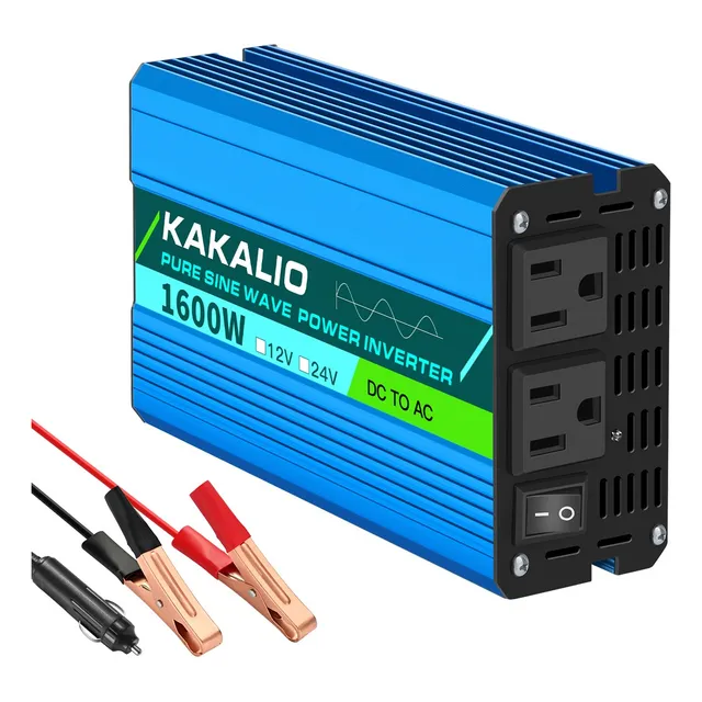 Inversor De Onda Sinusoidal Pura 1600w 12v/110v Para Coches