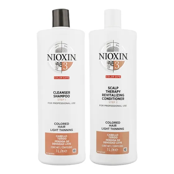Nioxin-3 Shampoo 1000ml + Acondicionador Cabello Teñido