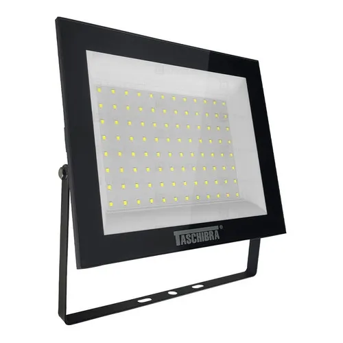 Refletor Preto Tr Led Slim Taschibra 100w Ip65 3000k 6500k Luz Luz Quente - 3000K 127/220V