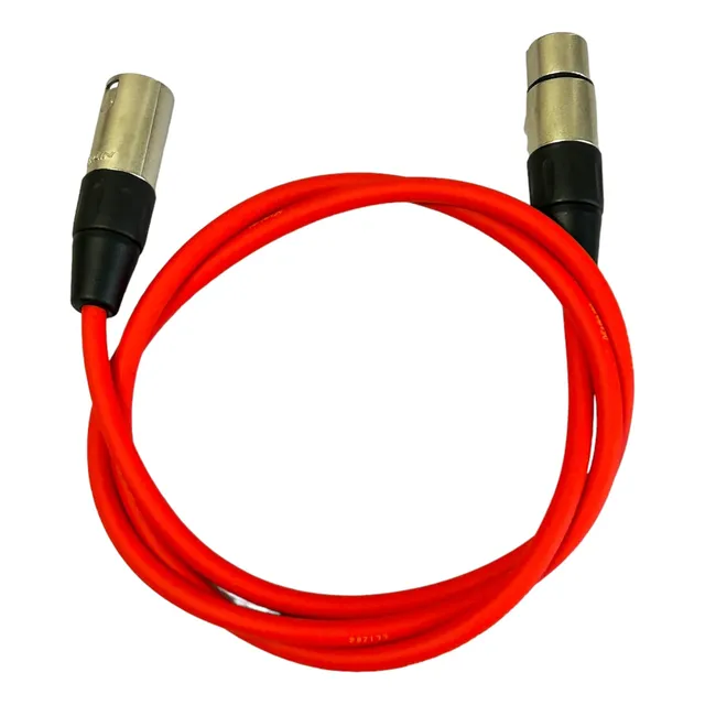 Cable Micrófono Xlr 1 M Color Rojo