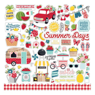 Element / Cardstock Stickers - A Slice Of Summer - Echo Park Element / Cardstock Stickers - A Slice Of Summer - Echo Park