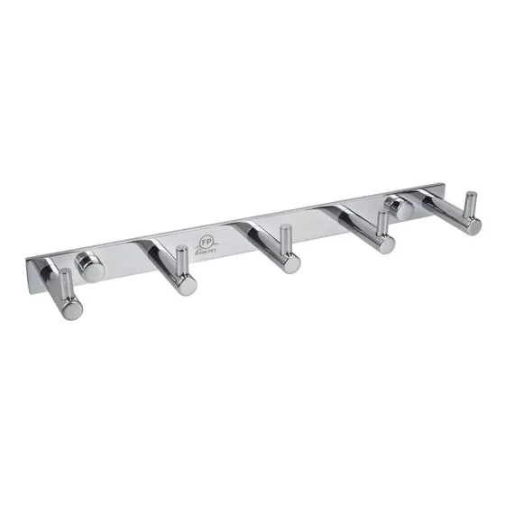 Perchero 5 Ganchos Fp Style Accesorio Baño Lujo Inoxidable
