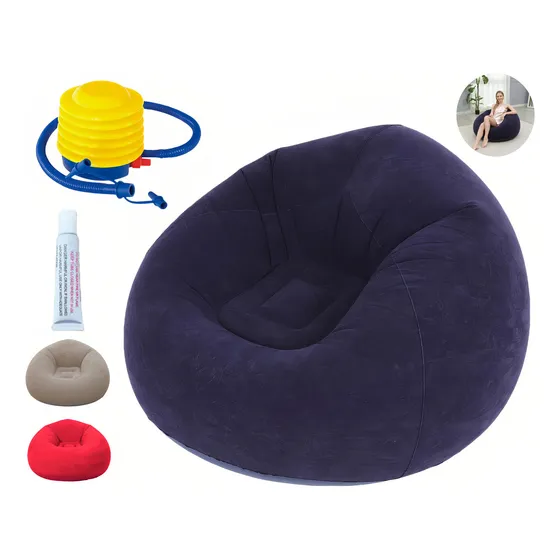 Puff sofa inflable Genérica A-N02 violeta oscuro