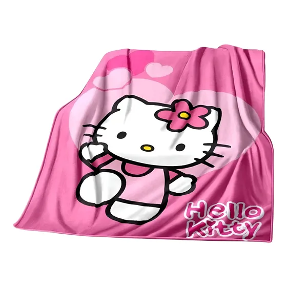 Cobija Hello Kitty Rosa 160x180cm Sin Ovejero
