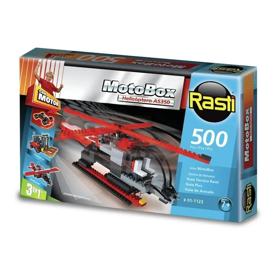 Rasti 500 Piezas Motobox Helicóptero Con Motor 01-1123