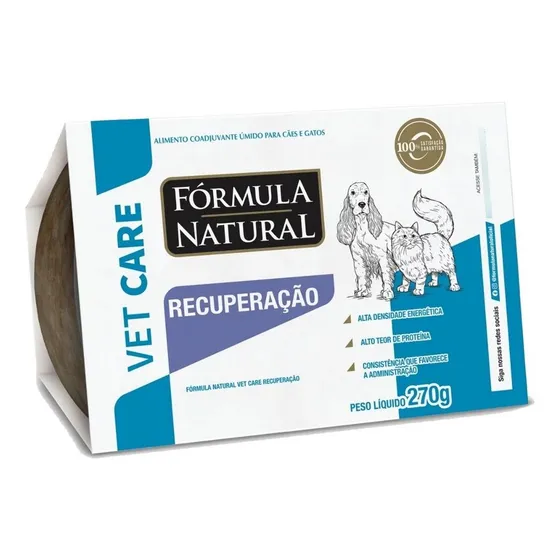 Ração Úmida Cães E Gatos Recuperação 270g Fórmula Natural
