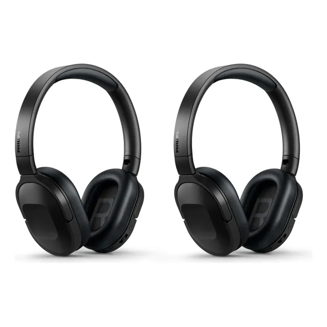 Combo 2 Audífonos Philips Over Ear Tah6506bk/00 Con Anc