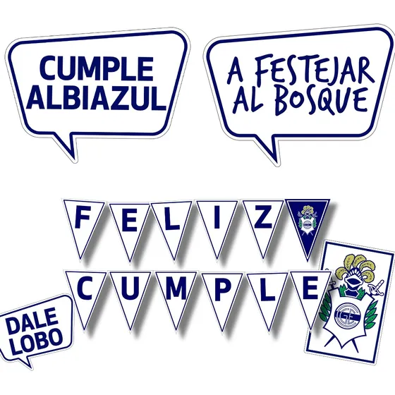 Kit Imprimible Props Cartelitos  Cumpleaños | Gimnasia Gelp