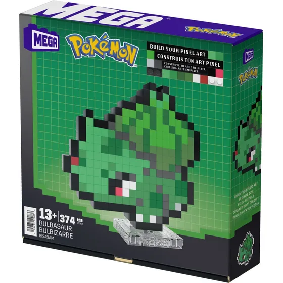 Blocos De Montar Pokémon Bulbasaur Pixel Mega 374 Bulbasaur