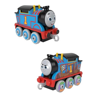 Kit Trenzinho Thomas E Seus Amigos Mini Locomotiva Mattel Cor Azul E Colorido Kit Trenzinho Thomas E Seus Amigos Mini Locomotiva Mattel Cor Azul E Colorido