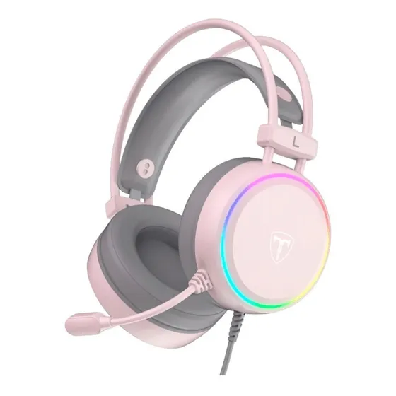 Headset T-dagger Sona Pink T-rgh304p Audio 7.1 Usb - Rgb, Conexión USB