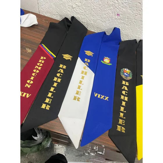 Estolas 6to Prescolar Bachiller Ful Color Sublim,vinil O Dtf