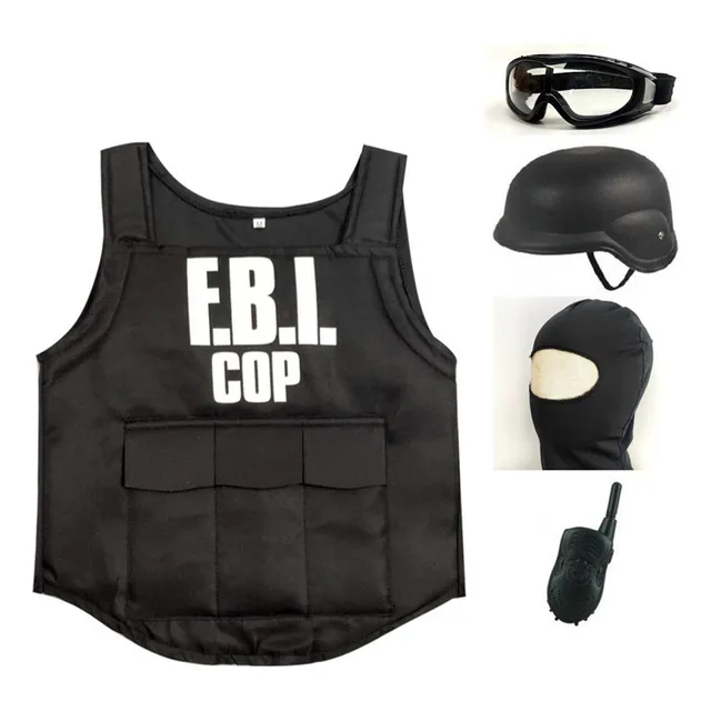 Y Trajes Swat Para Niños Del Fbi, Ropa De Cosplay Para