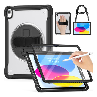 Funda Para iPad 11th/10th A3354 A3355 A2696 Mica+correa Funda Para iPad 11th/10th A3354 A3355 A2696 Mica+correa