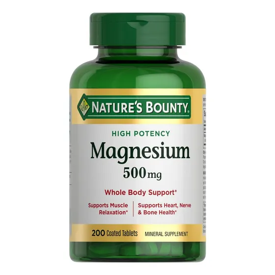 Suplemento, Nature's Bounty Magnesio 500 Mg 200 Comprimidos