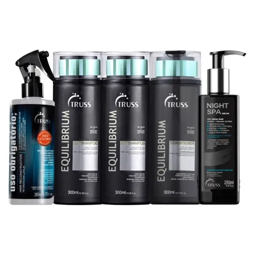 Kit Truss Equilibrium + Uso Obrigatório + Night Spa (5 Item)