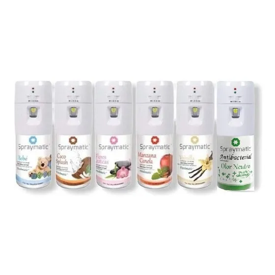 Kit Ambientador Antibacterial Y Dispensador Automático Spray