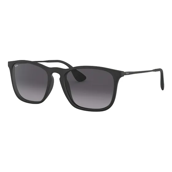 Anteojos de sol Ray-Ban Highstreet Chris talle Standard armazón matte black y lente grey