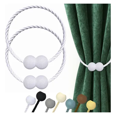 Kit 2 Prendedores De Cortina Magnético Decora Quarto Sala