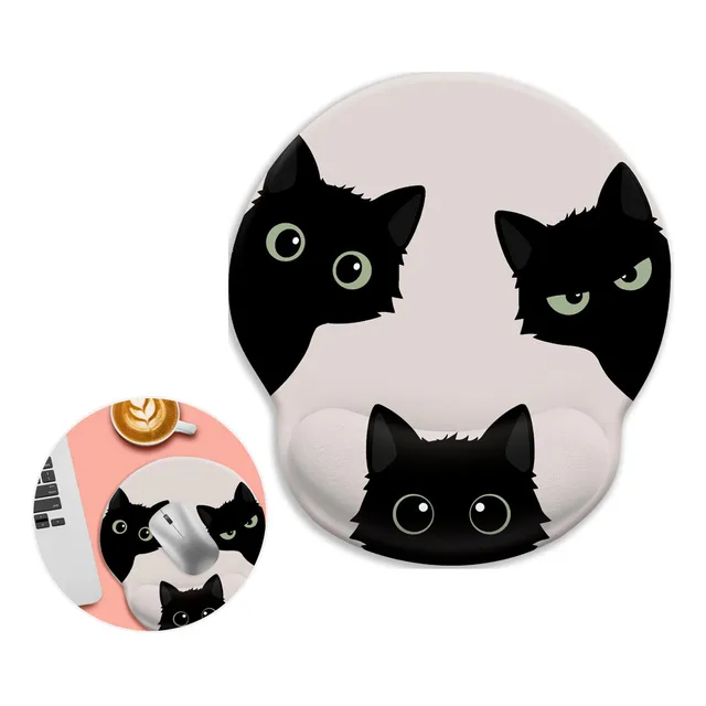 Mousepad Ergonómico Infantil Cute Tiernos Con Apoya Muñeca