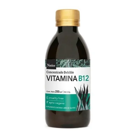 Vitamina B12 Bebible Natier Apto Vegano Sin Tacc 250 Cc
