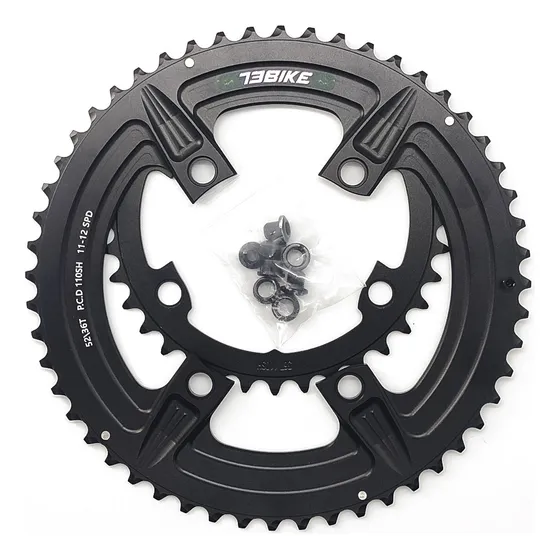 Platos De Ruta Bcd 110 Asimetrico 52/36 - 53/39 P/ Shimano