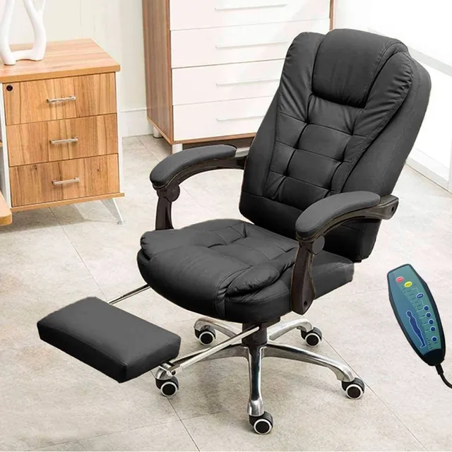 Silla Oficina Ergonómica Premium Reclinable Con 7 P. Masajes