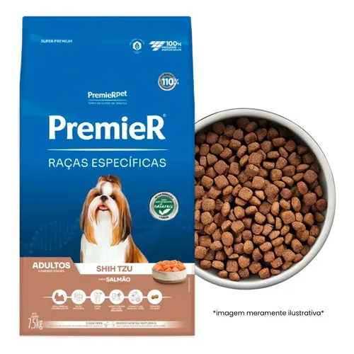 Alimento Premier Super Premium Raças Específicas Shih Tzu para cão