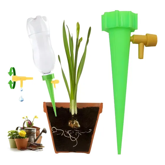 Kit C/ 10 Gotejadores Irrigador Acoplável Garrafa Pet Planta