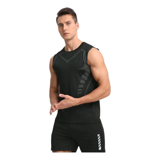 Camiseta Sin Manga Deportiva Alicrada Para Hombre