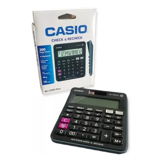 Calculadora Casio Mj-120d Plus 12 Digitos X1 Unidad