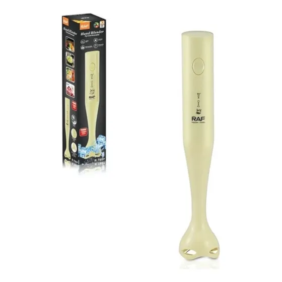 Mixer Licuadora De Mano Raf Batidor Eléctrico 300w Amarillo Claro