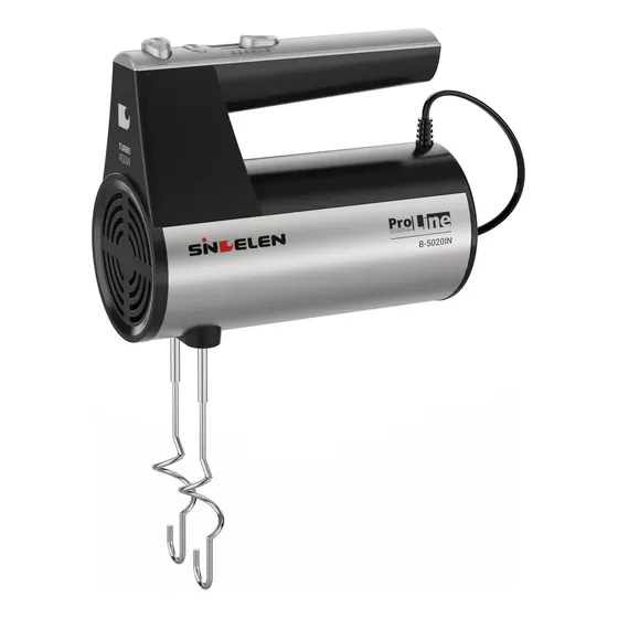 Batidora Manual 450w 5vel C/turbo B-5020in Plateado