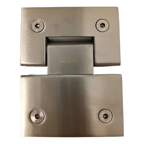 Bisagra Para Puertas De Vidrio Apertura 180° Satinada Covo