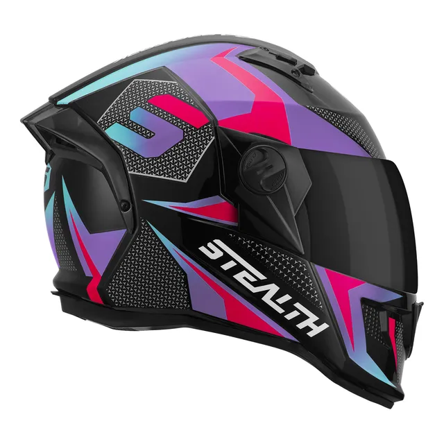 Capacete Protork Stealth Concept Vis Fumê Black Friday + Nfe