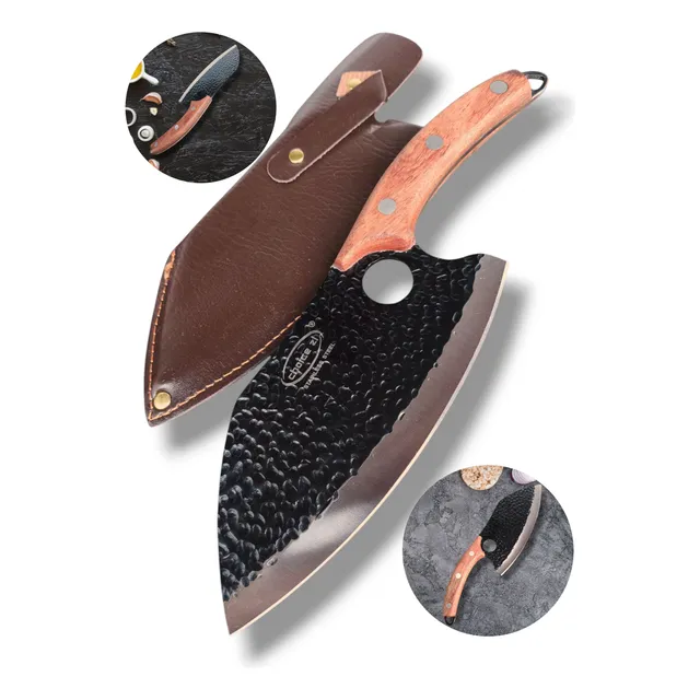 Hachuela Acha Cocina Funda Tipo San Mai Hm5 Montaña Fulltang