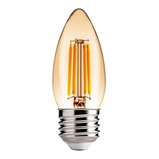 Bombillo Vintage Led 4w Tipo Vela Luz Cálida 2700k E27