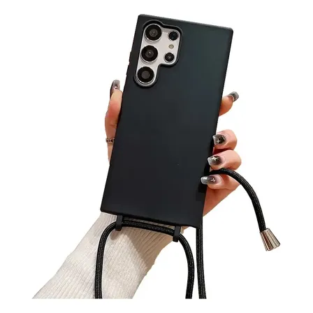 Capa Capinha Silicone Com Alça Cordão P Pescoço Para Samsung