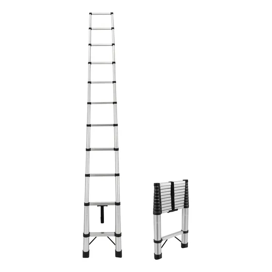 Escalera Telescópica Halten 3,2 Mts Aluminio Retráctil