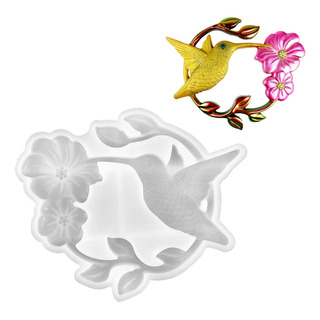 Molde De Silicona De Colibrí Molde De Silicona 3d Bird Anima Molde De Silicona De Colibrí Molde De Silicona 3d Bird Anima