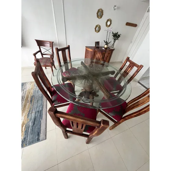 Comedor De Madera 6 Puestos