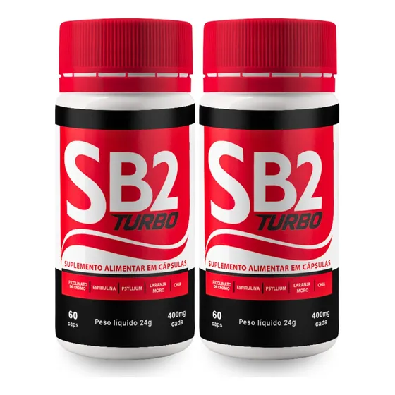 Sb2 Turbo Kit 2 Potes  - Suplemento Para Emagrecimento