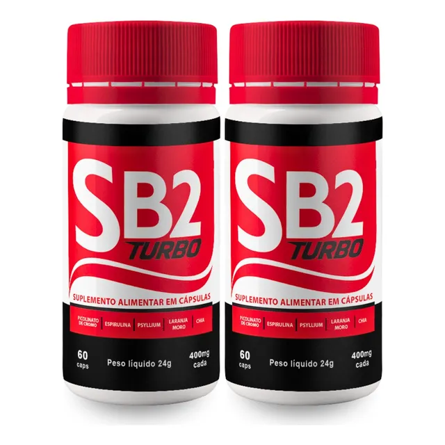 Sb2 Turbo Kit 2 Potes  - Suplemento Para Emagrecimento