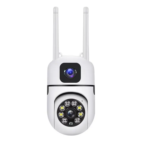 Cámara Ip De Doble Lente De 8mp Para Exteriores, V380pro