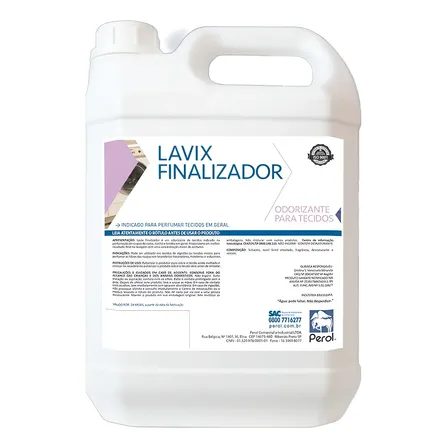 Odorizador Lavix Finalizador de Tecidos, Roupas e Estofados Perol Gl 5l